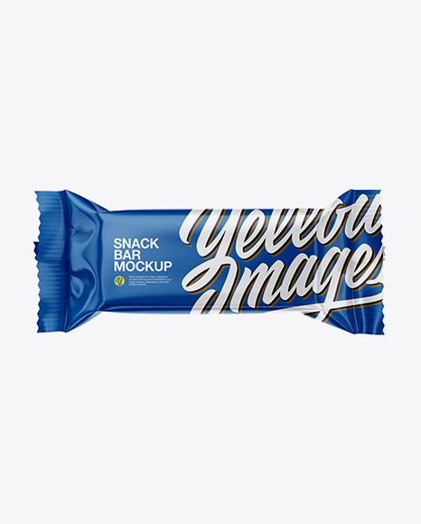 Glossy Snack Bar Mockup