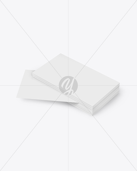 Stack of Business Cards Mockup PSD #3