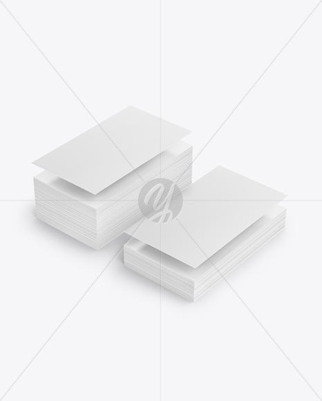 Stack of Business Cards Mockup PSD #3