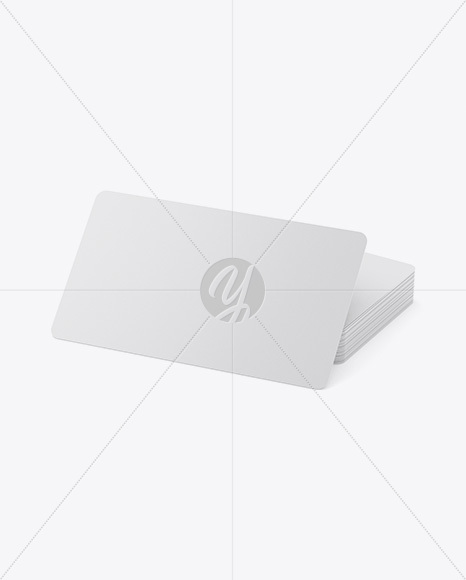 Glossy Business Cards Mockup PSD #3