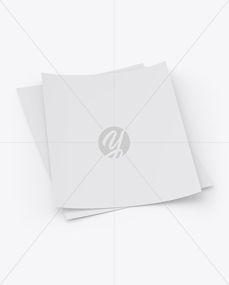 Textured A4 Papers Mockup PSD #3
