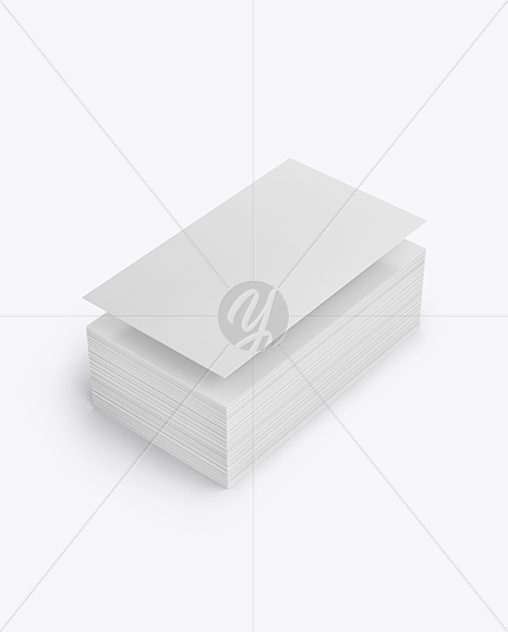 Stack of Business Cards Mockup PSD #3