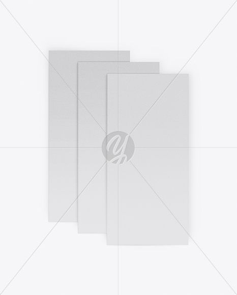 Three Textured Brochures Mockup PSD #3
