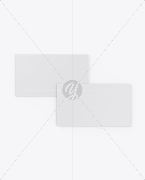 Two Textured Business Cards Mockup PSD #3