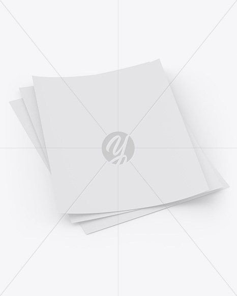 Textured A4 Papers Mockup PSD #3