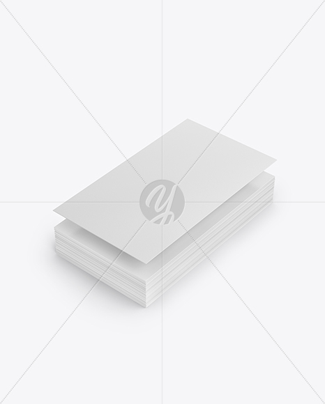 Stack of Business Cards Mockup PSD #3