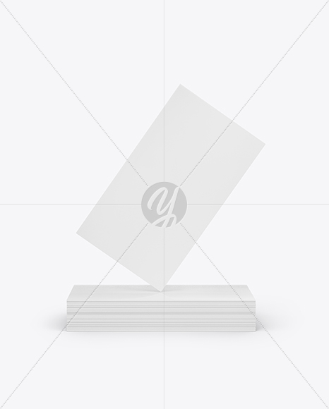Stack of Business Cards Mockup PSD #3