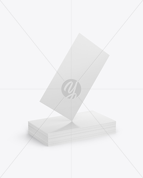 Stack of Business Cards Mockup PSD #3