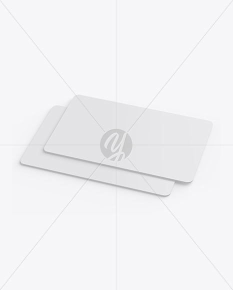 Plastic Cards Mockup PSD #3