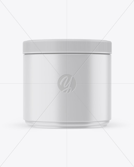 Matte Jar Mockup PSD #3