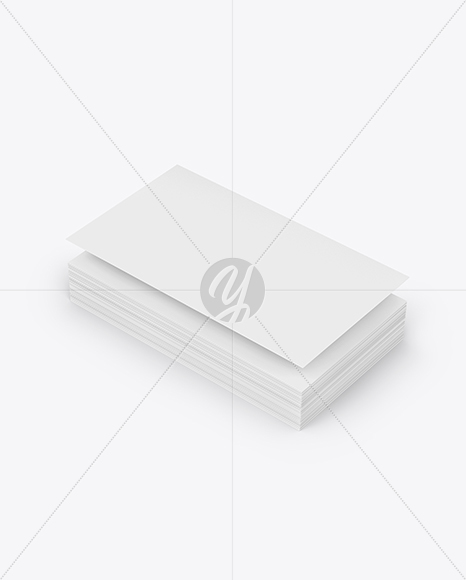 Stack of Business Cards Mockup PSD #3