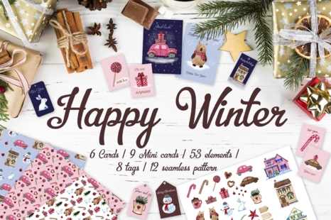 Happy Winter set