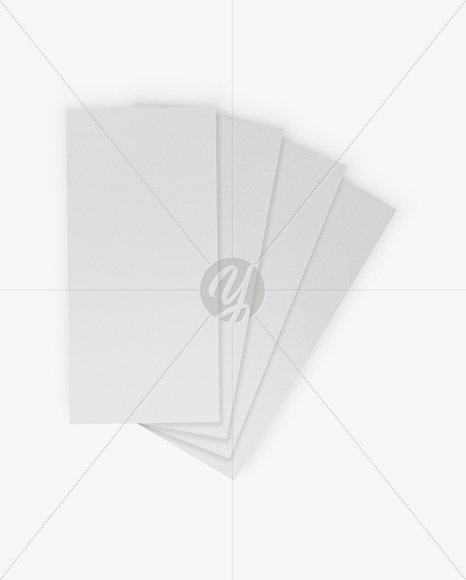 Four Textured Brochures Mockup PSD #3