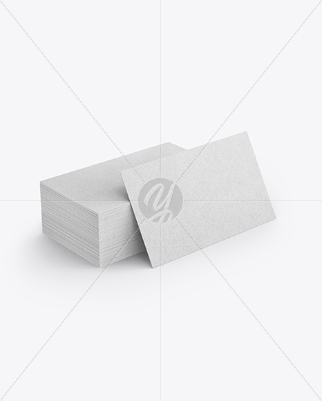Stack of Kraft Business Cards Mockup PSD #3