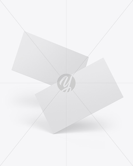 Paper Business Cards Mockup PSD #3