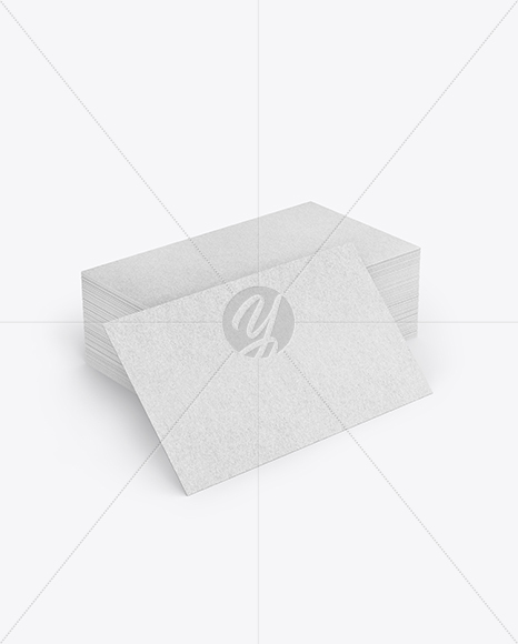 Stack of Kraft Business Cards Mockup PSD #3