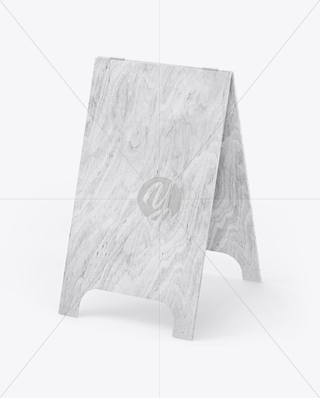 Pavement Sign Advertising   Half Side View PSD #3