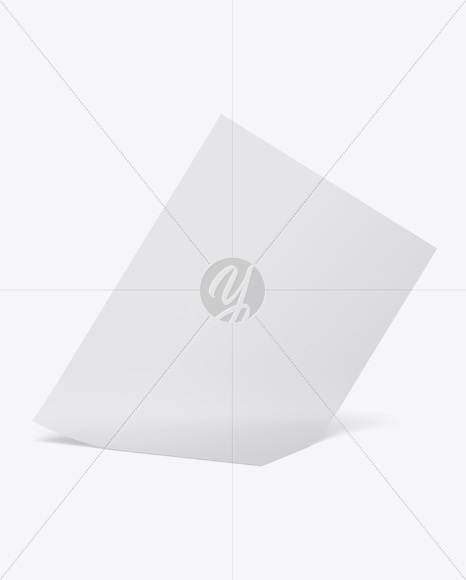 Paper Sheet Mockup PSD #3