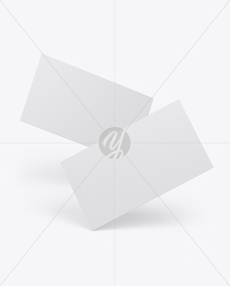 Textured Business Cards Mockup PSD #3