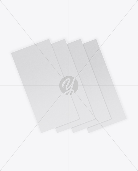 Four Textured Brochures Mockup PSD #3