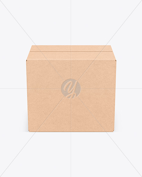 Download Kraft Box Mockup In Box Mockups On Yellow Images Object Mockups