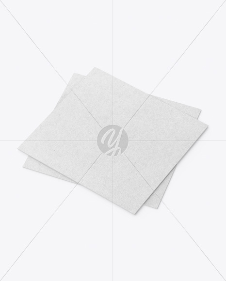 Two Kraft Business Cards Mockup PSD #3