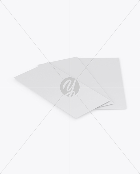 Three Textured Brochures Mockup PSD #3