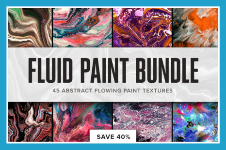 Fluid Paint Bundle: 45 Abstract Paintings