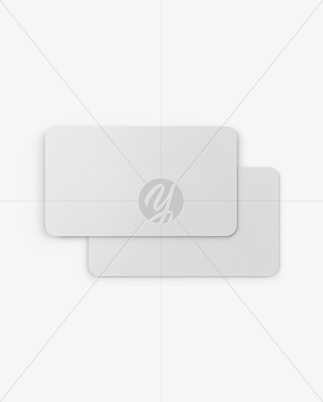 Paper Business Cards Mockup PSD #3