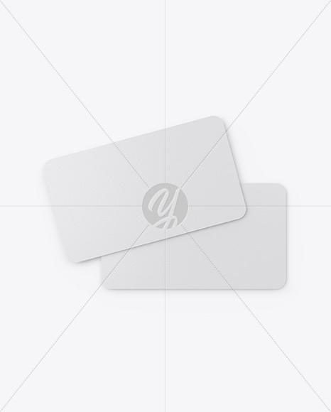 Textured Business Cards Mockup PSD #3