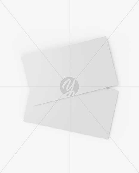 Paper Business Cards Mockup PSD #3