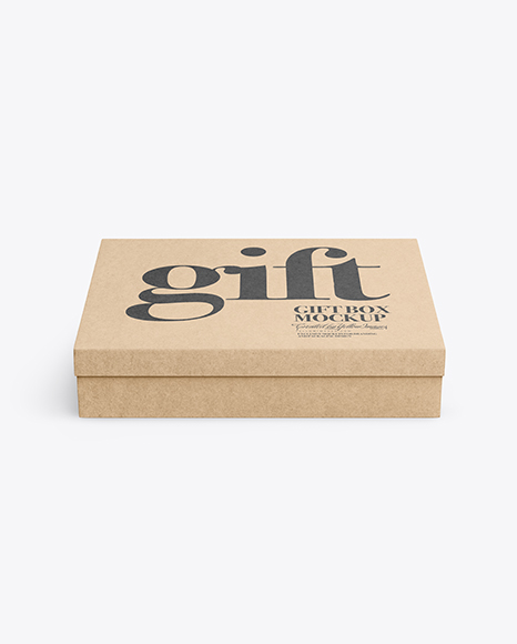 Kraft Paper Box Mockup
