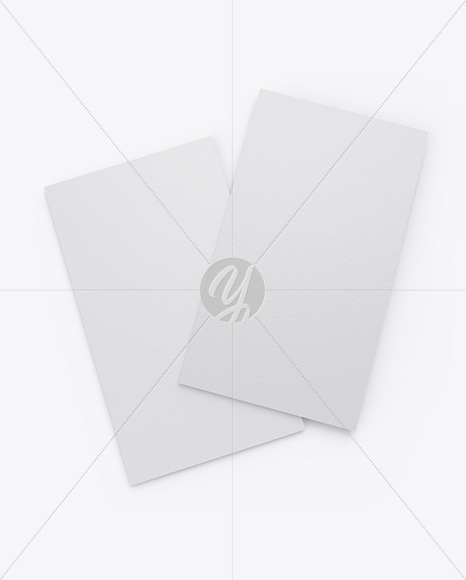 Paper Business Cards Mockup PSD #3