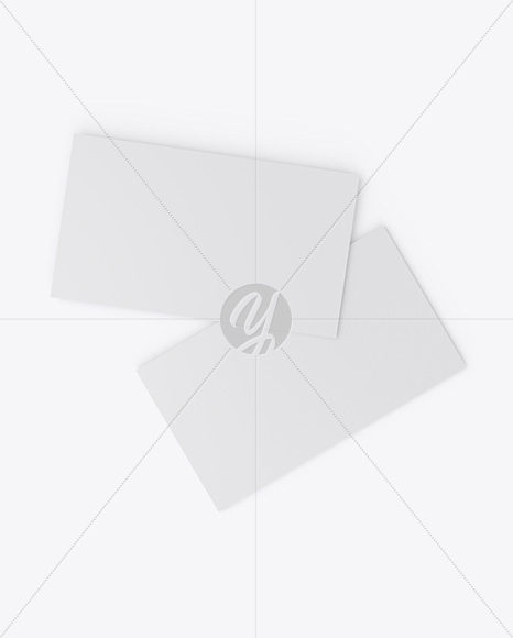 Paper Business Cards Mockup PSD #3