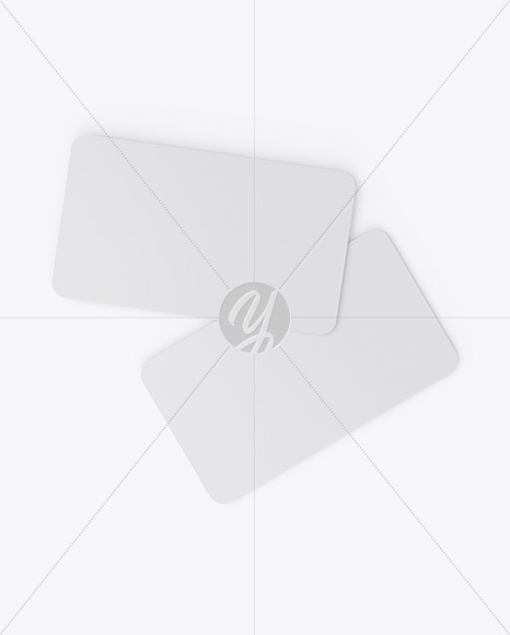 Paper Business Cards Mockup PSD #3