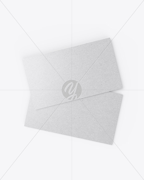 Kraft Business Cards Mockup PSD #3