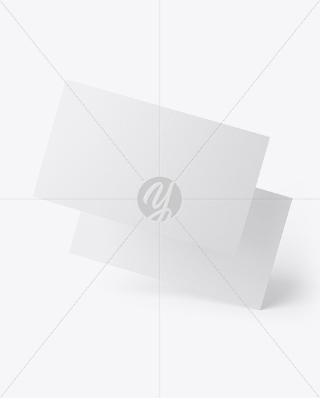 Paper Business Cards Mockup PSD #3