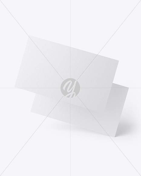 Textured Business Cards Mockup PSD #3