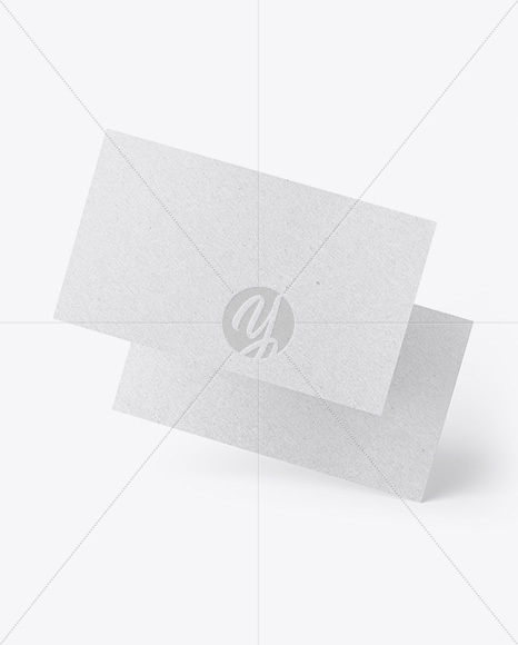 Kraft Business Cards Mockup PSD #3