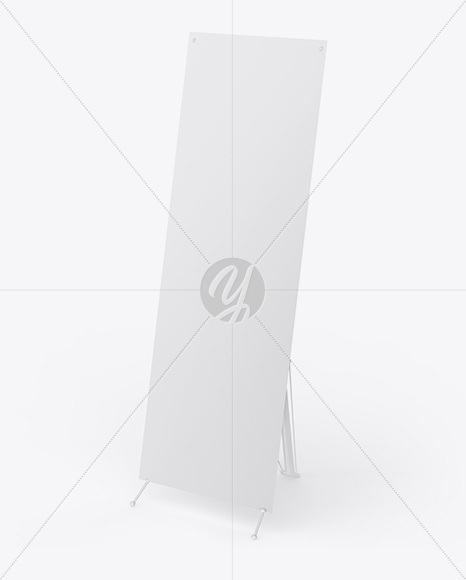 Plastic X Banner Mockup PSD #3