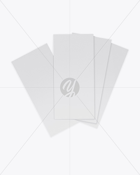 Four Textured Brochures Mockup PSD #3