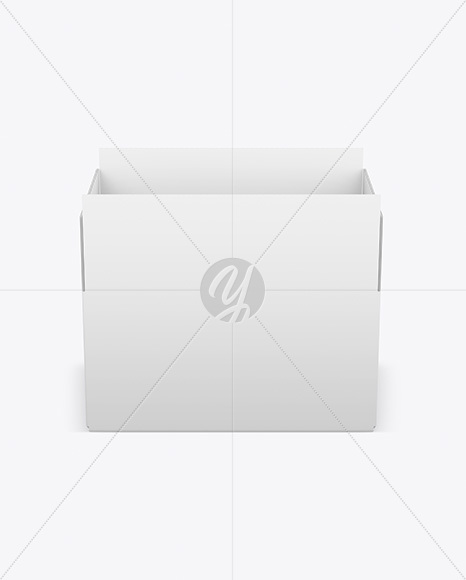 Opened Paper Box Mockup PSD #3