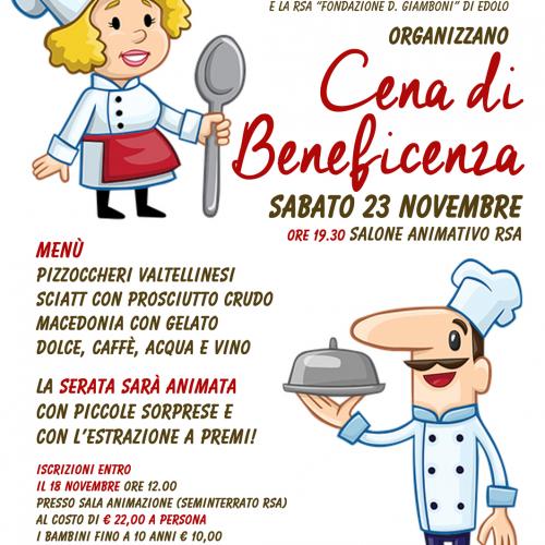 Logo Cena Beneficenza a Edolo