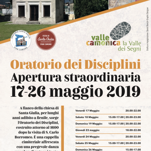 Logo Piancamuno apertura straordinaria Oratorio dei Disciplini