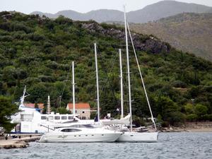 Veliki Zaton - View of the Zaton mooring area from south