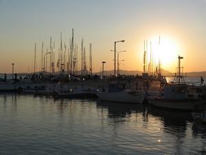 Port of Moudhros in Limnos Island
