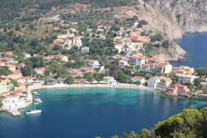 Asos - Asos bay seen from the castle.
