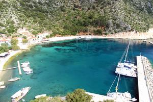 Frikes - Port of Frikes seen from the windmill.