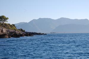 Delik ada - Hinter der Huk der Ankerplatz