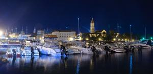 Argola Charter - Our base in Trogir at night.